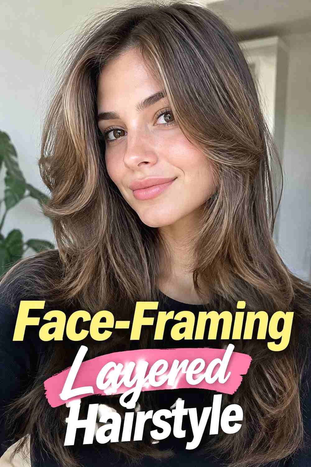 13. Face Framing Layered Hairstyle