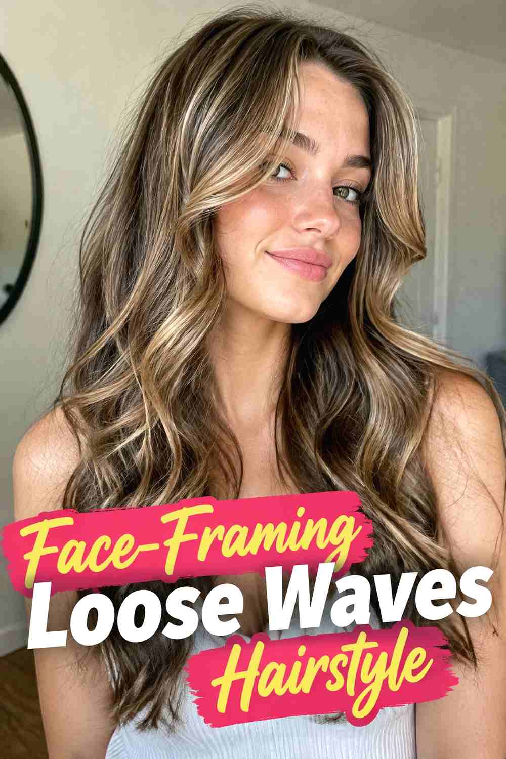 4. Face Framing Loose Waves Hairstyle