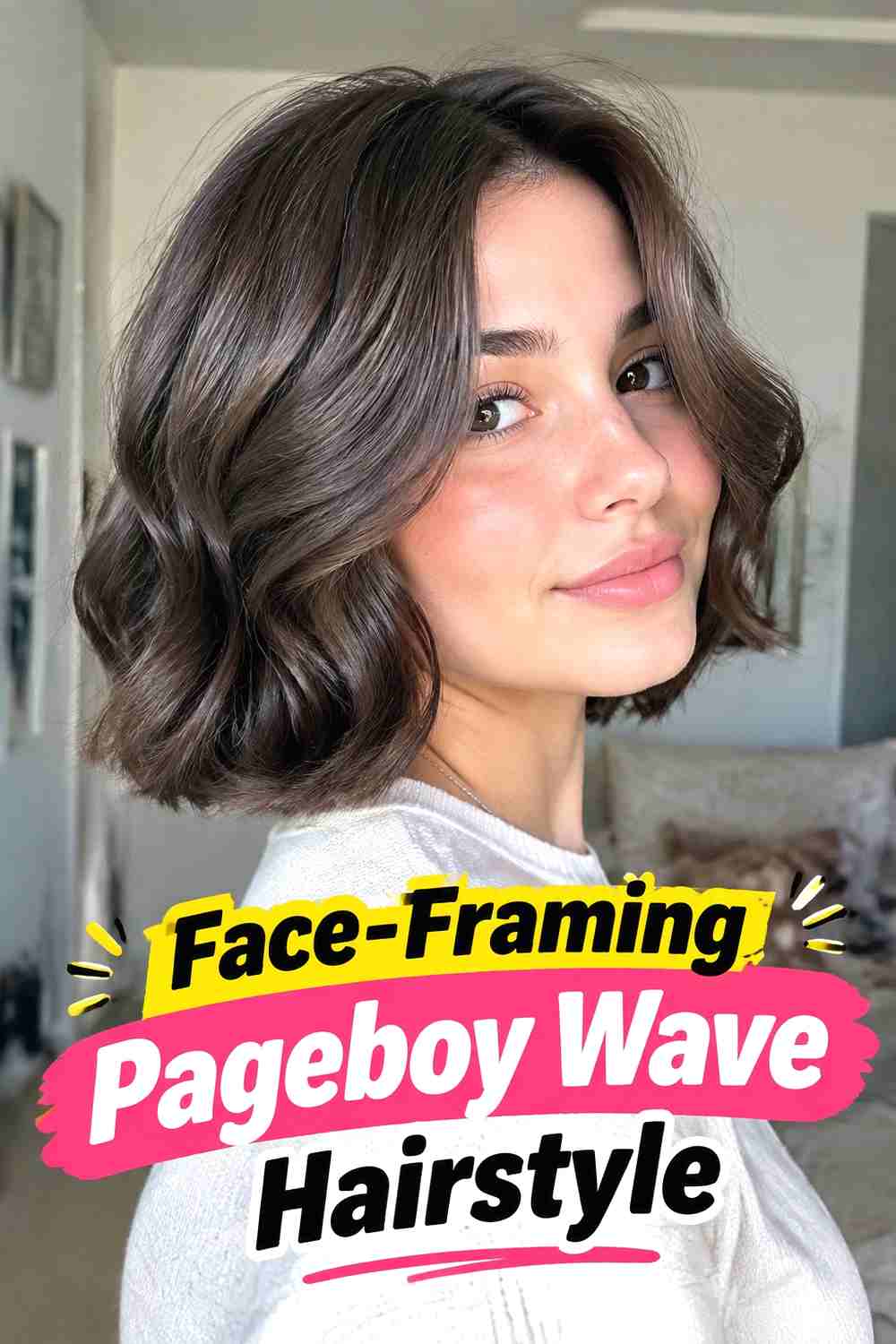 5. Face Framing Pageboy Wave Hairstyle