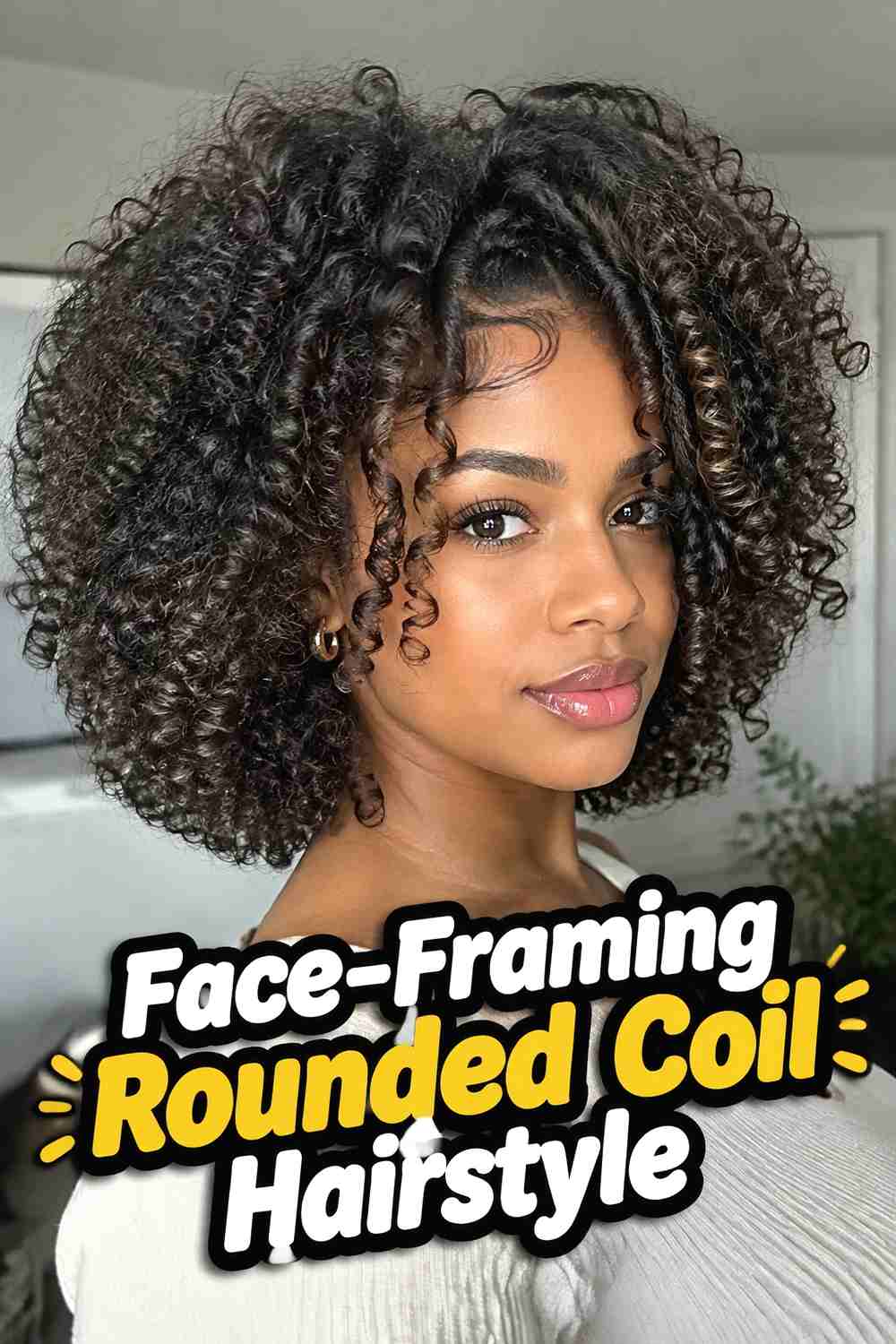 11. Face Framing Rounded Coil Hairstyle