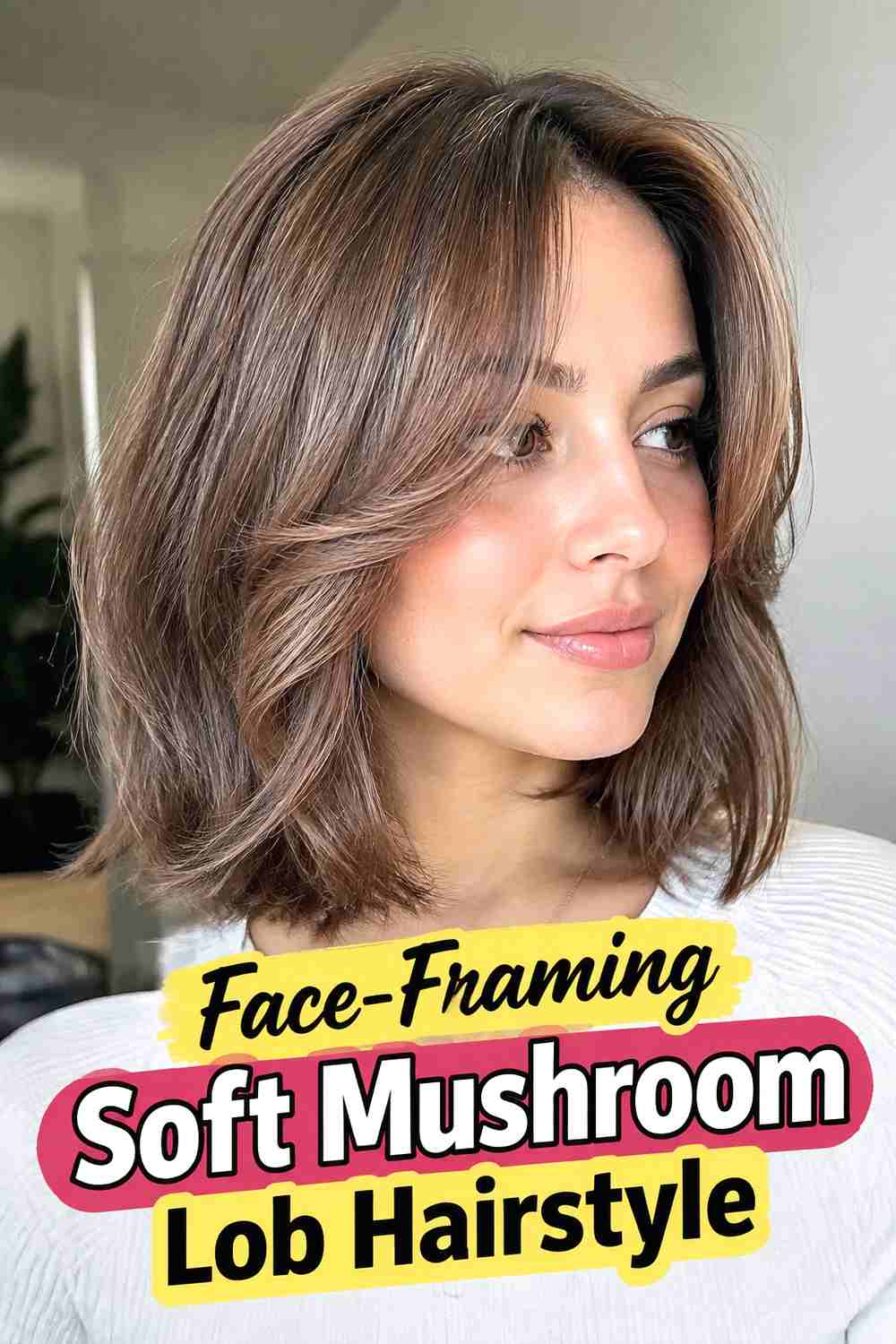 10. Face Framing Soft Mushroom Lob Hairstyle