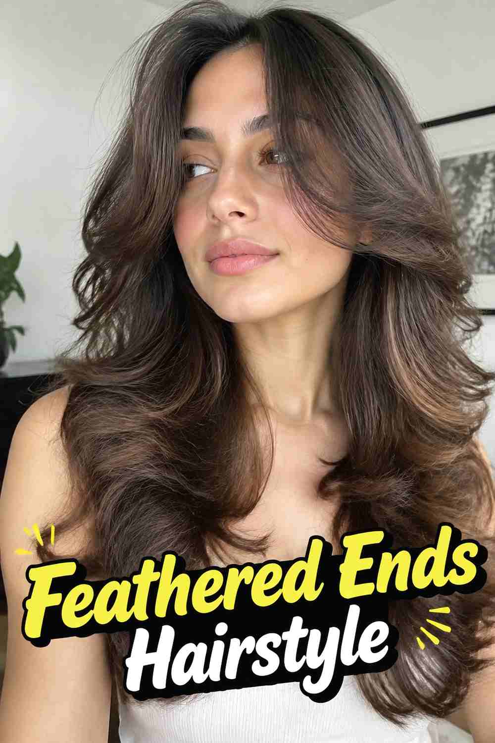 17. Feathered Ends Hairstyle