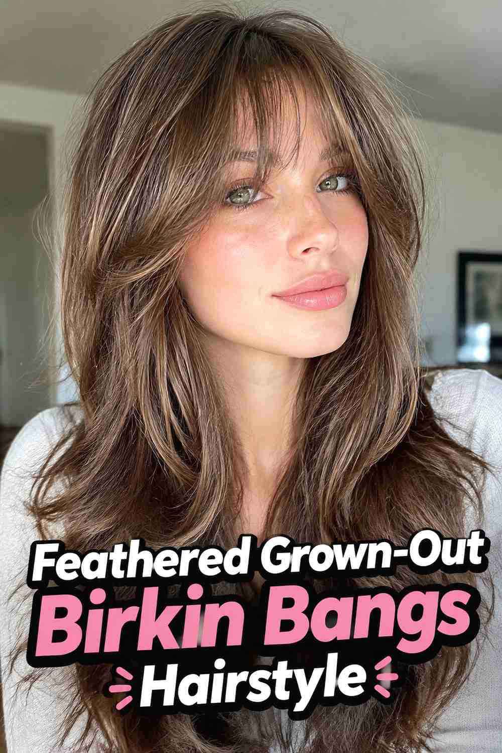 10. Feathered Grown Out Birkin Bangs Hairstyle