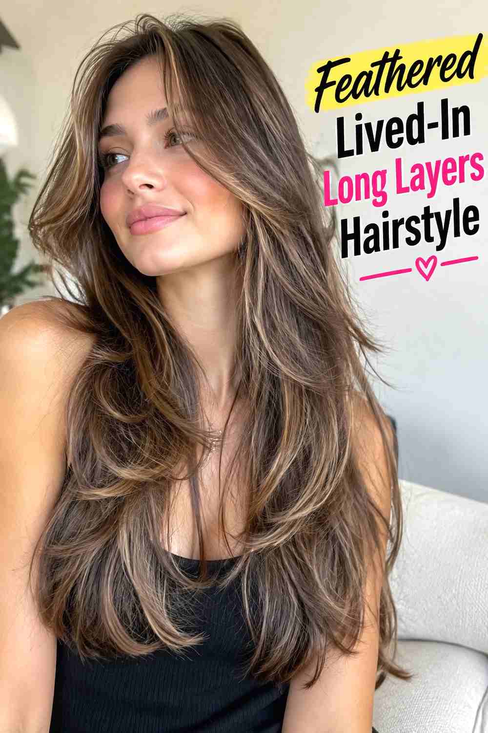 12. Feathered Lived In Long Layers Hairstyle
