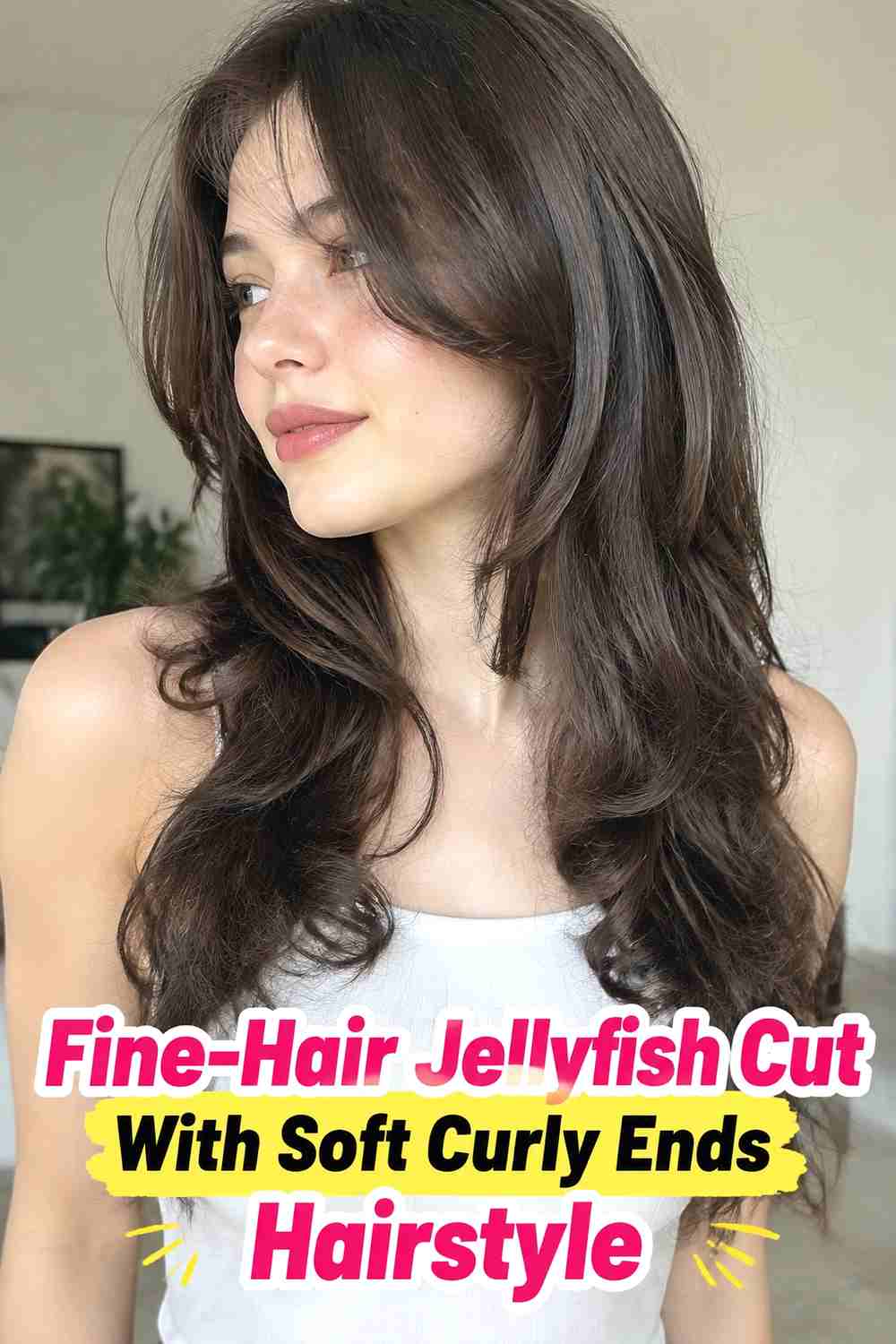 10. Fine Hair Jellyfish Cut With Soft Curly Ends Hairstyle