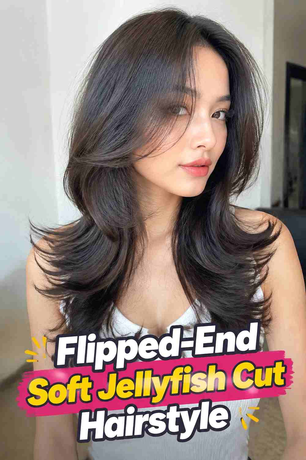 16. Flipped End Soft Jellyfish Cut Hairstyle