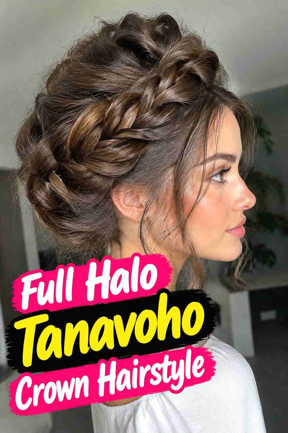 5. Full Halo Tanavoho Crown Hairstyle