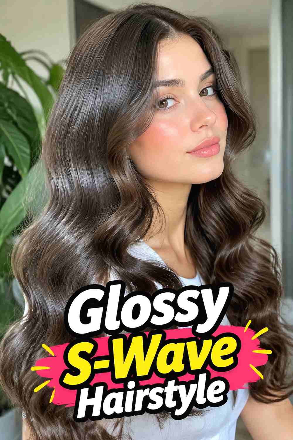5. Glossy S Wave Hairstyle