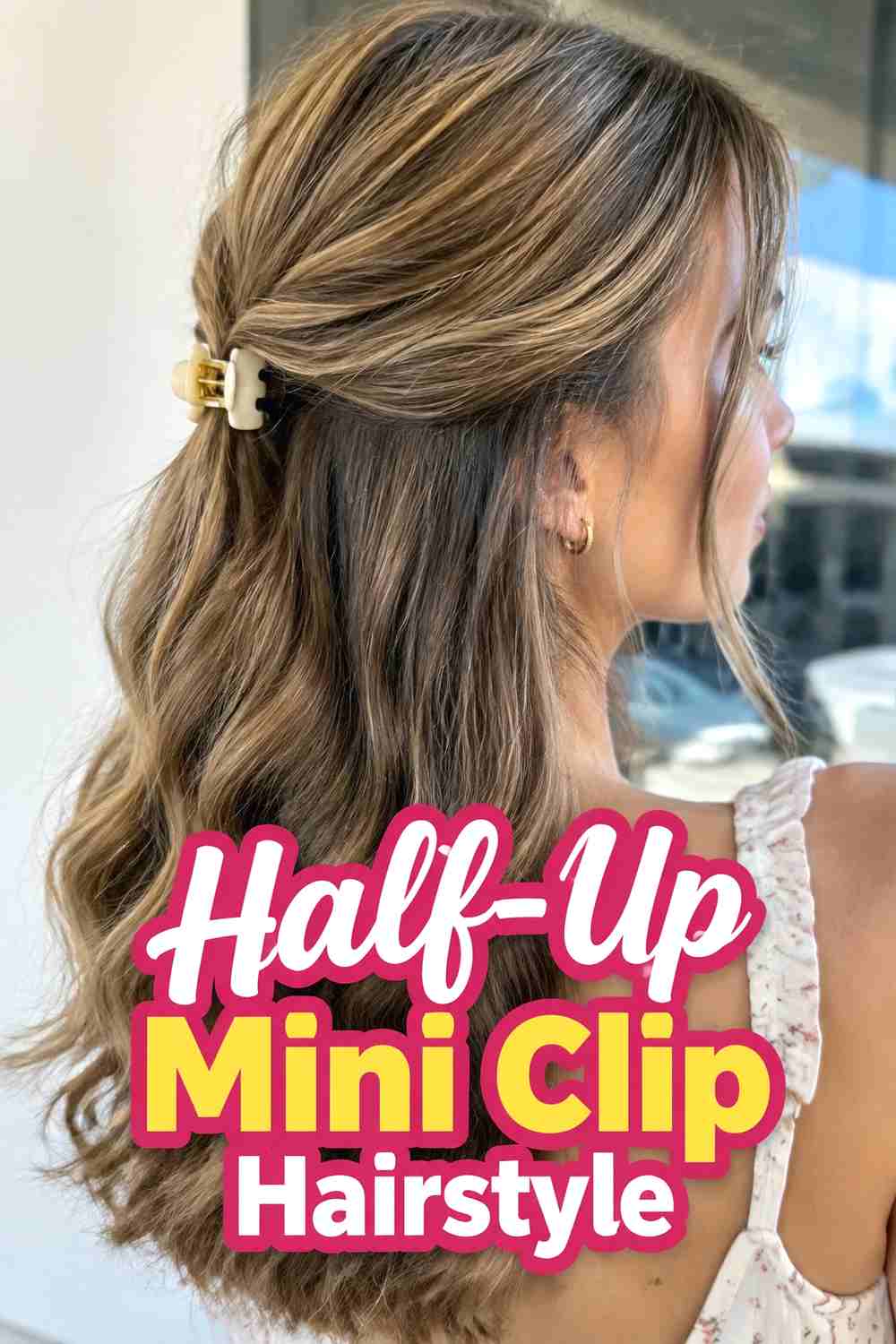 4. Half Up Mini Clip Hairstyle