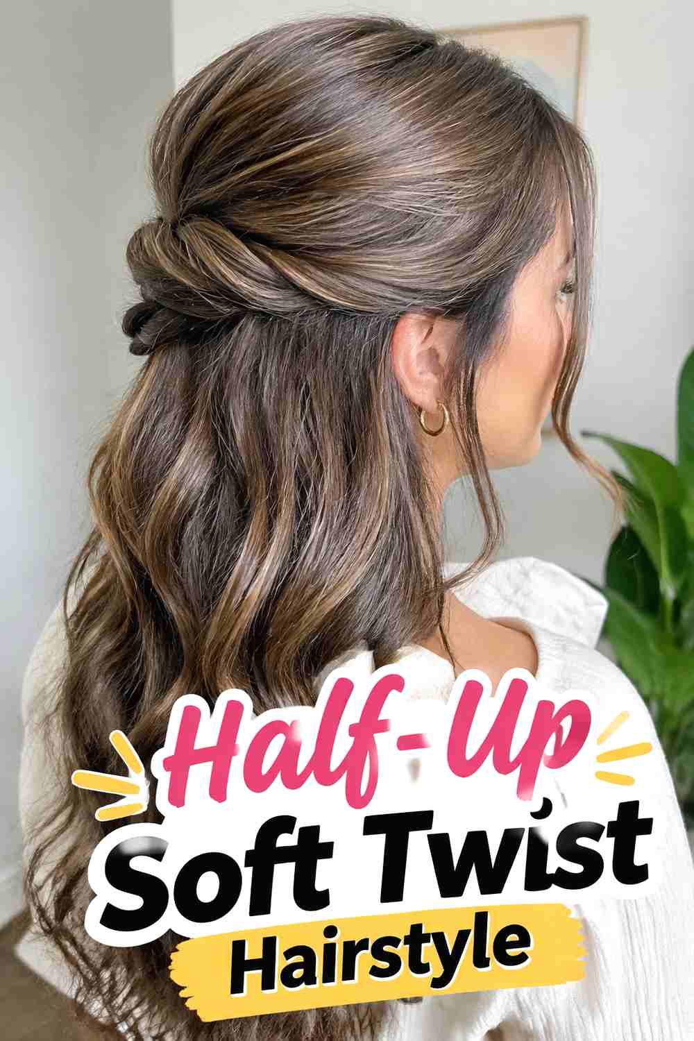 3. Half Up Soft Twist Hairstyle