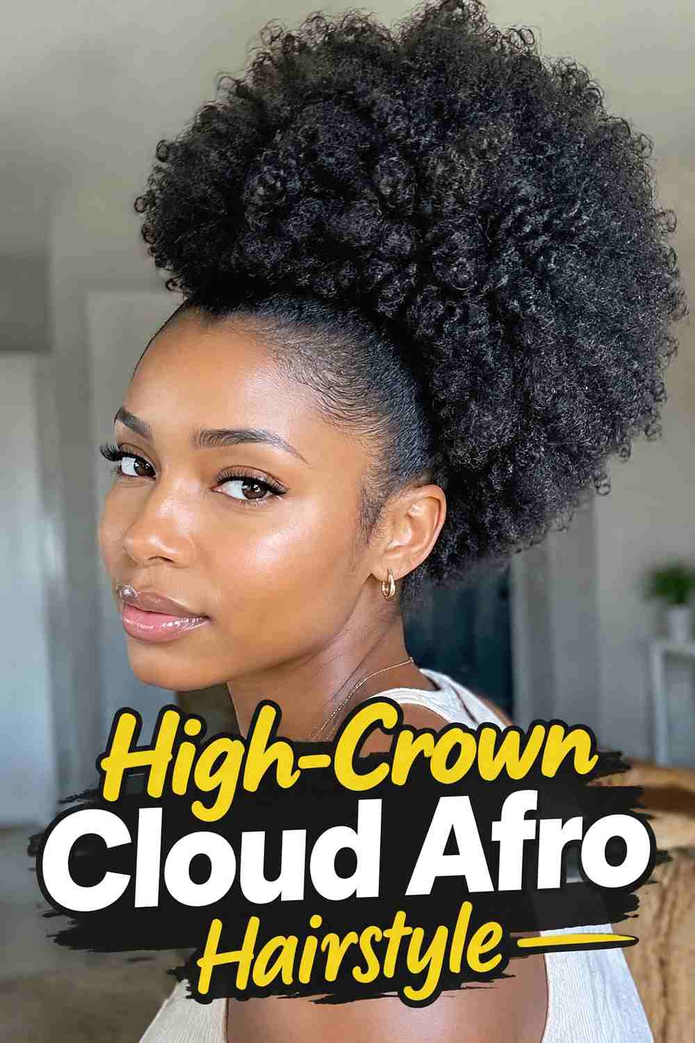 3. High Crown Cloud Afro Hairstyle