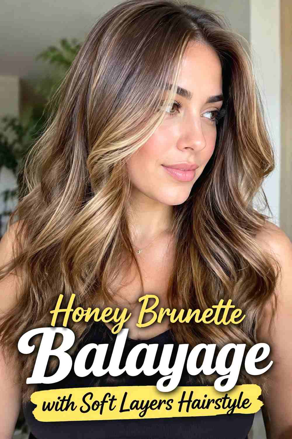 5. Honey Brunette Balayage With Soft Layers Hairstyle
