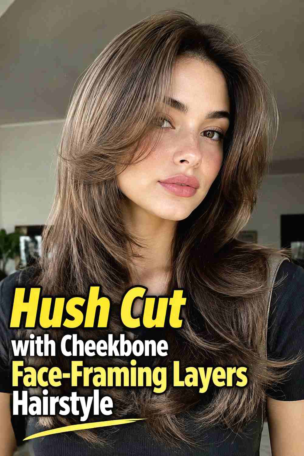 5. Hush Cut With Cheekbone Face Framing Layers Hairstyle