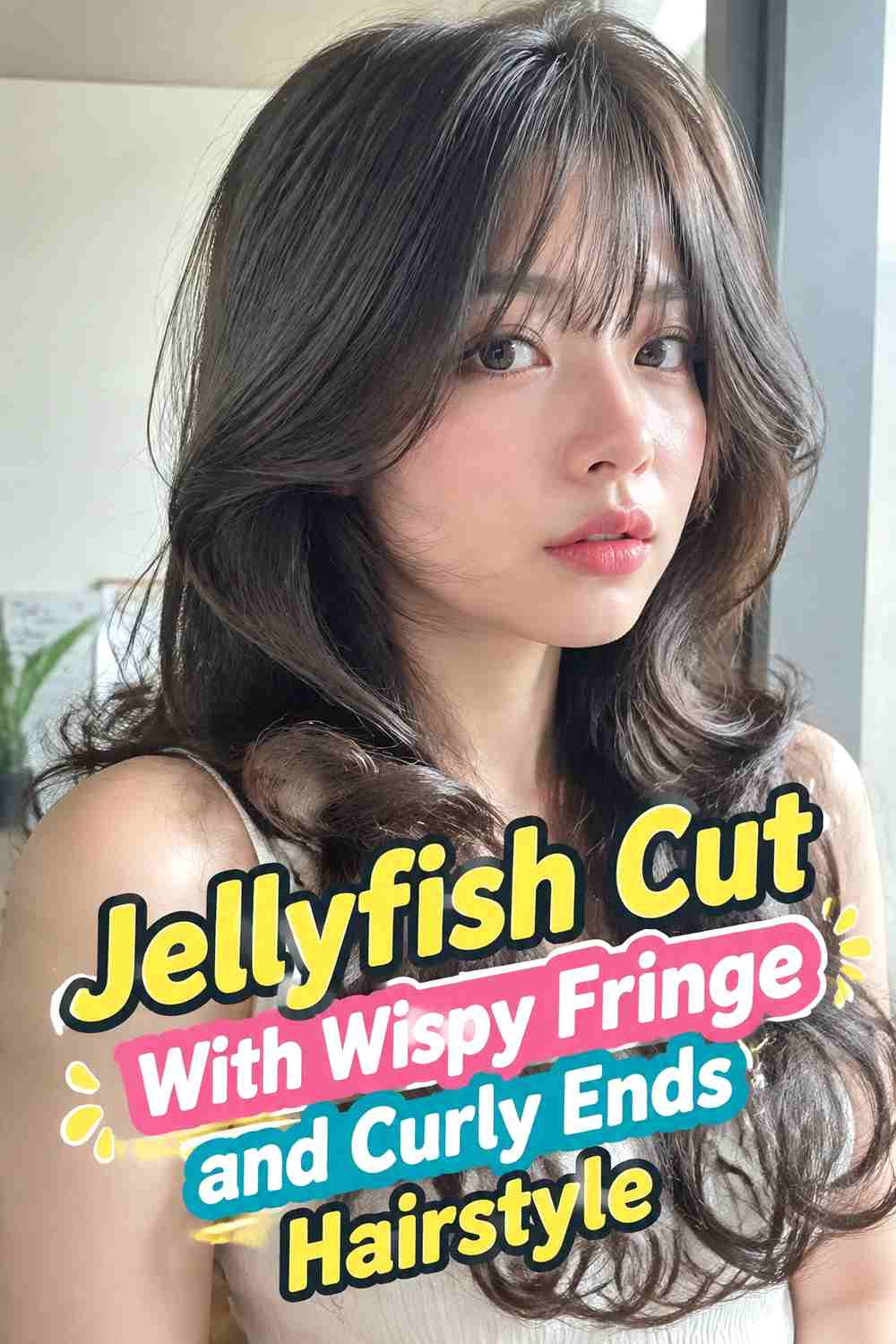 8. Jellyfish Cut With Wispy Fringe And Curly Ends Hairstyle