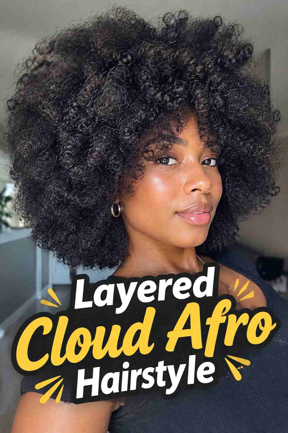 7. Layered Cloud Afro Hairstyle