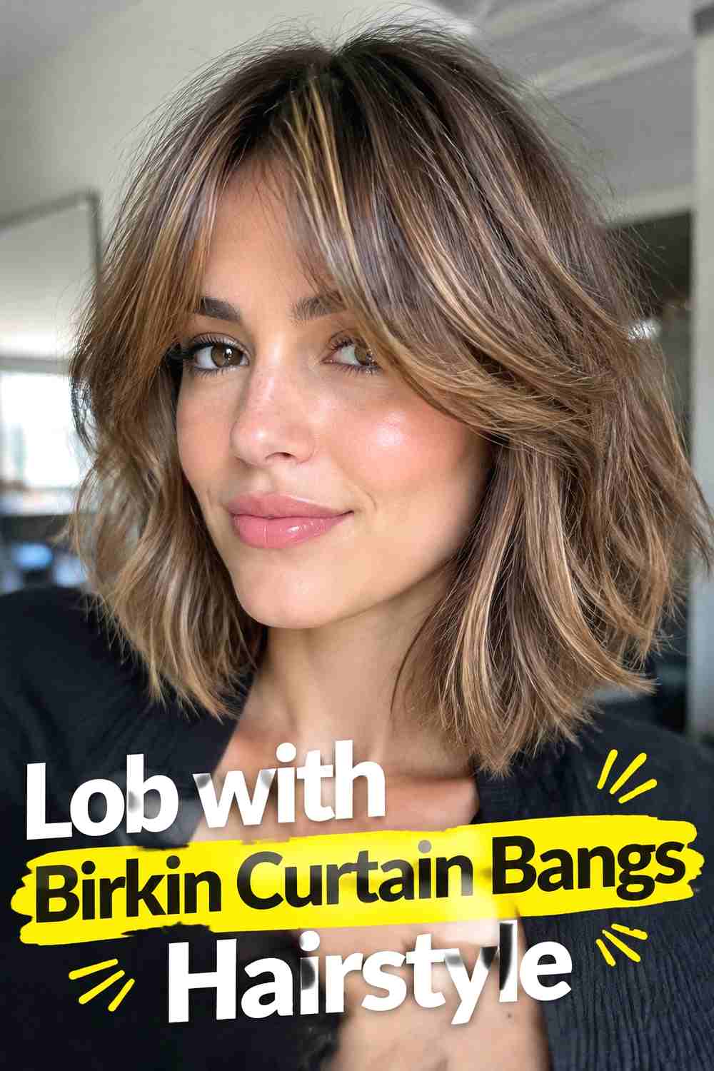 8. Lob With Birkin Curtain Bangs Hairstyle
