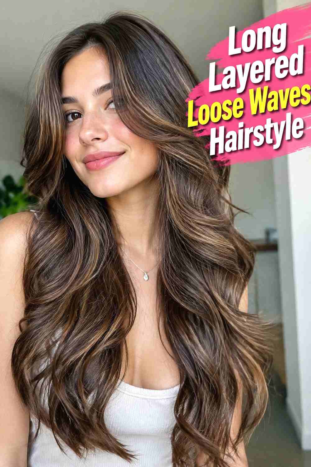 10. Long Layered Loose Waves Hairstyle