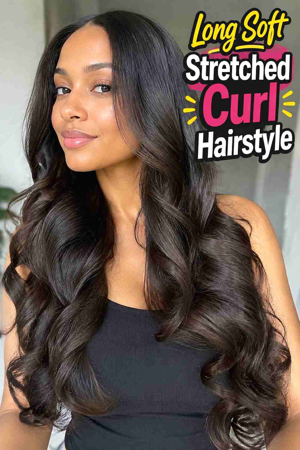 11. Long Soft Stretched Curl Hairstyle