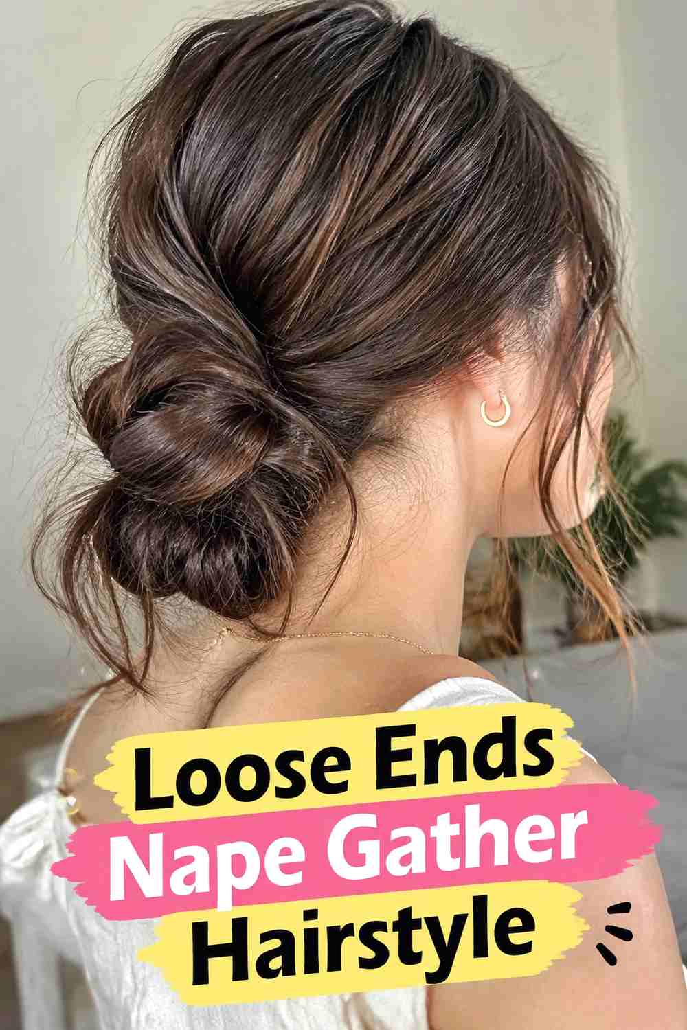 16. Loose Ends Nape Gather Hairstyle