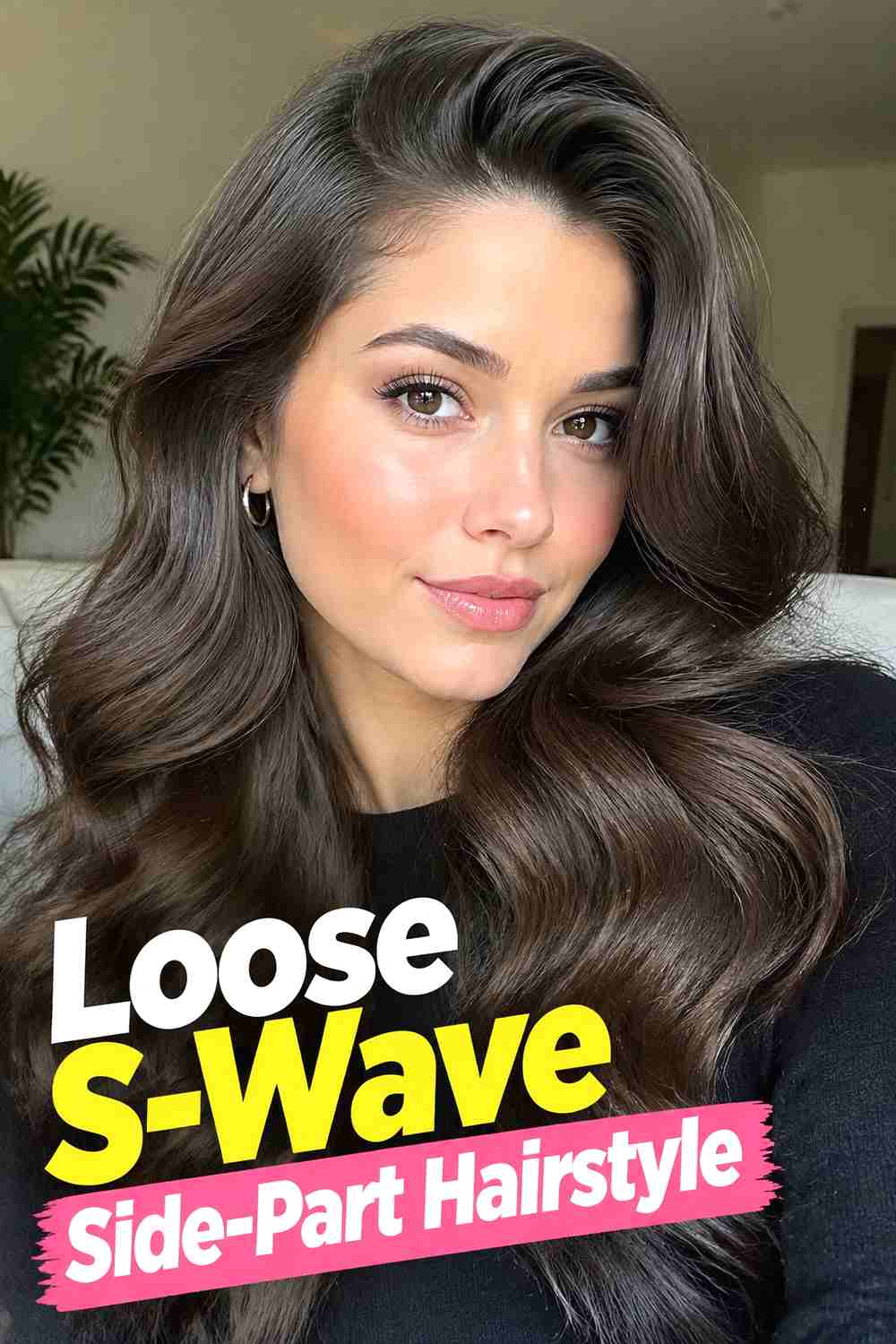 6. Loose S Wave Side Part Hairstyle