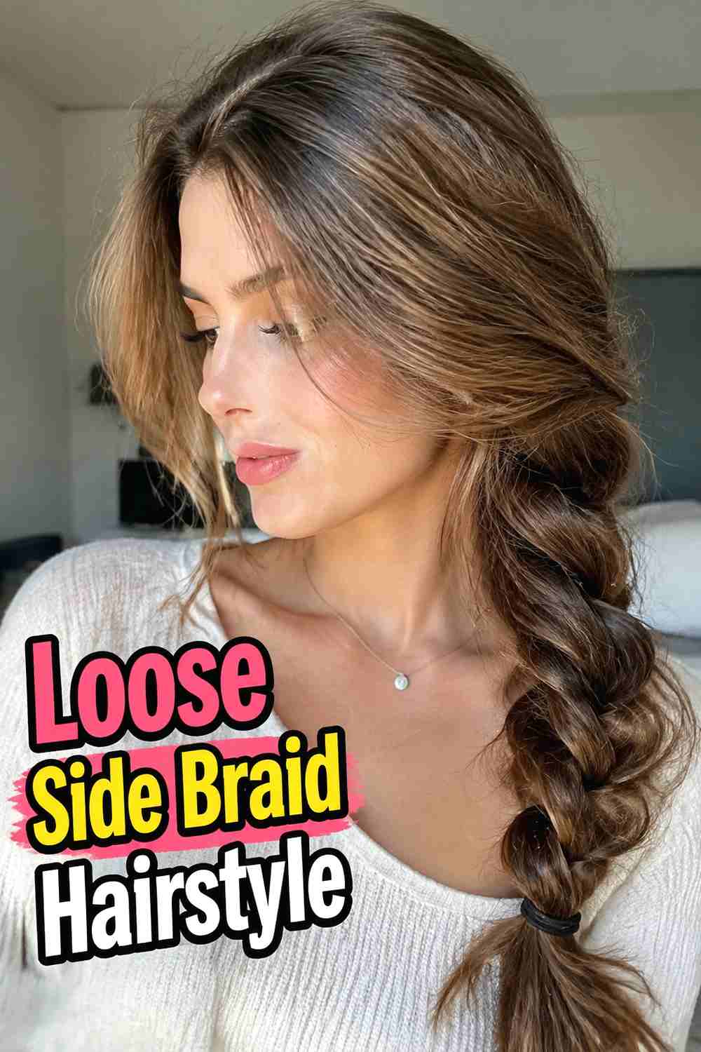 12. Loose Side Braid Hairstyle