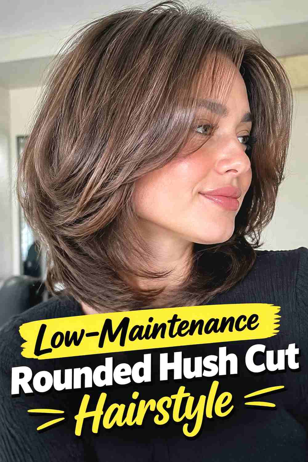 19. Low Maintenance Rounded Hush Cut Hairstyle