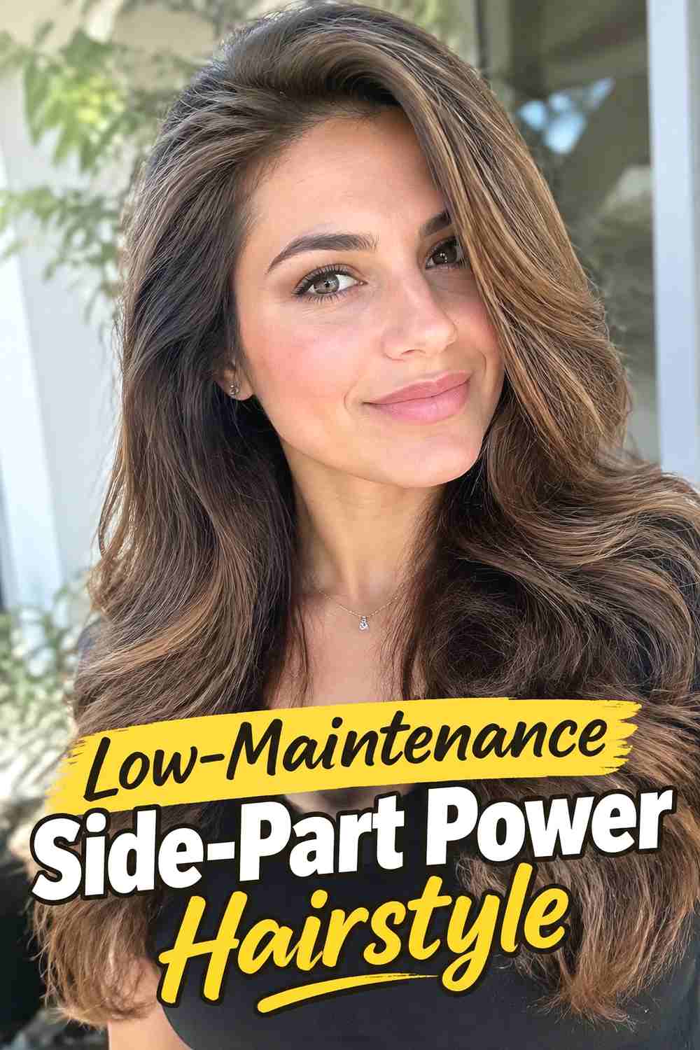 20. Low Maintenance Side Part Power Hairstyle