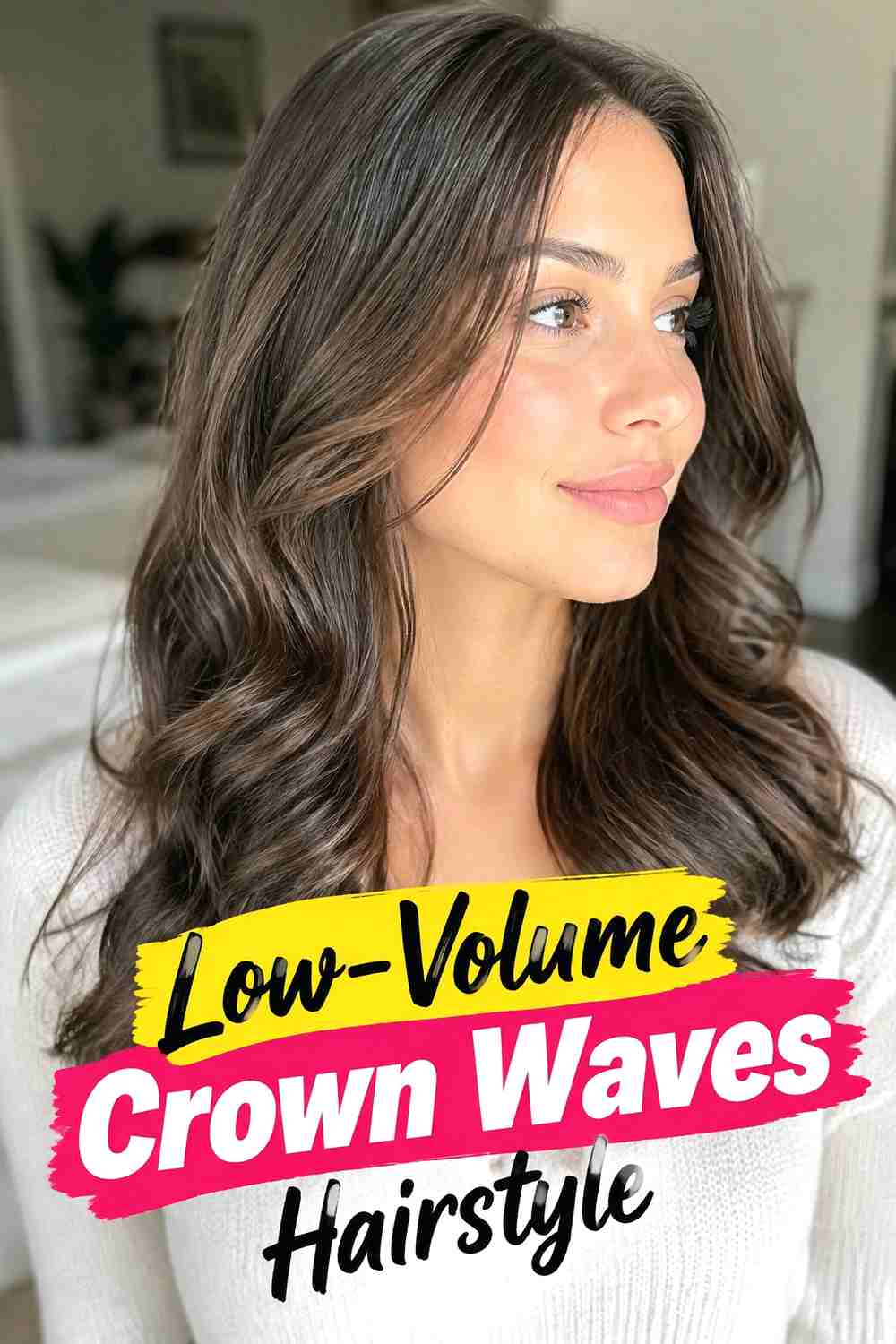 6. Low Volume Crown Waves Hairstyle