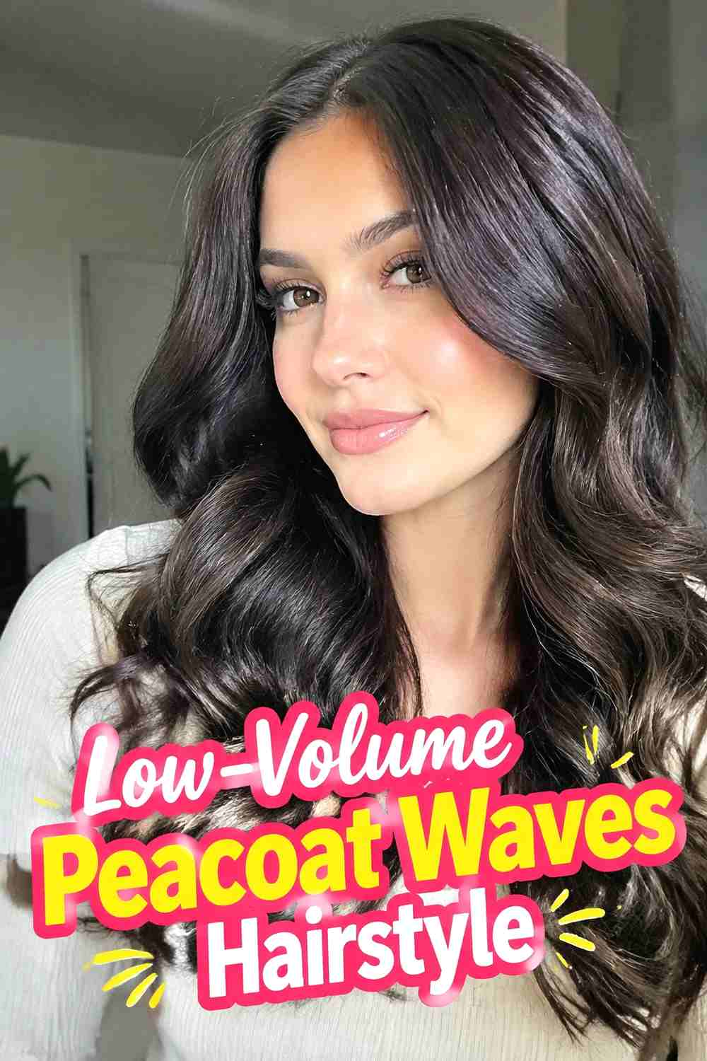 14. Low Volume Peacoat Waves Hairstyle