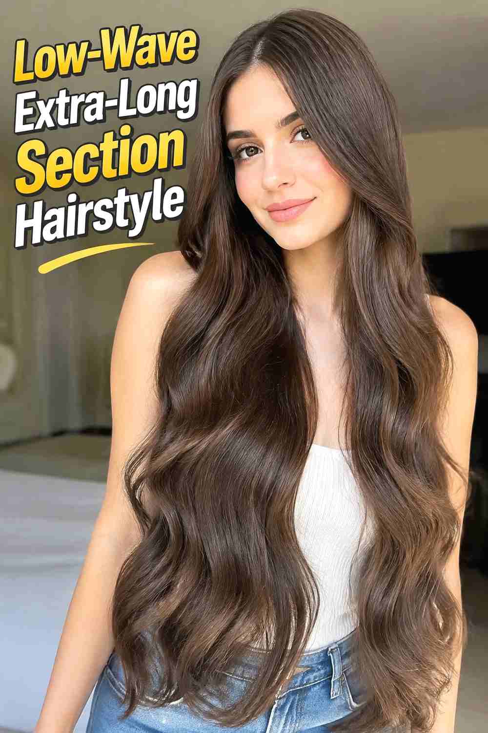 11. Low Wave Extra Long Section Hairstyle