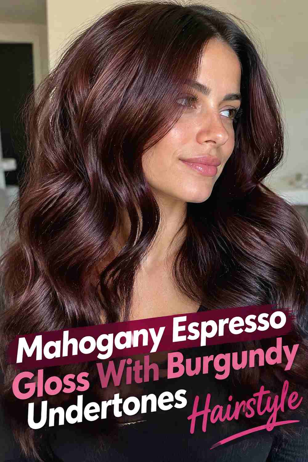 18. Mahogany Espresso Gloss With Burgundy Undertones Hairstyle