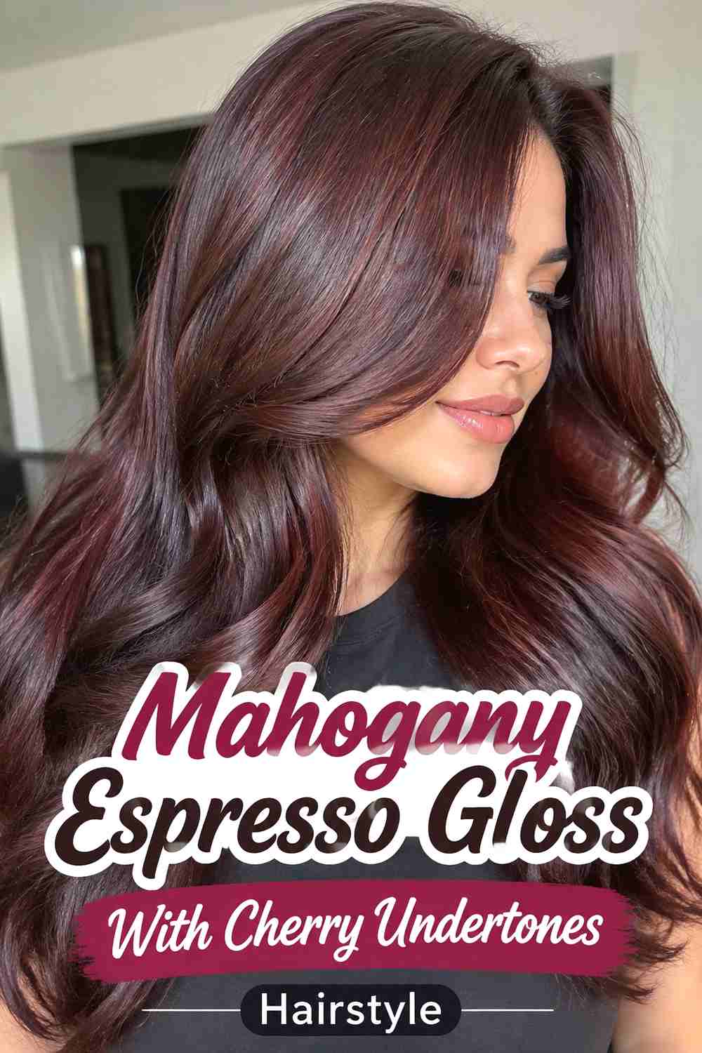 17. Mahogany Espresso Gloss With Cherry Undertones Hairstyle