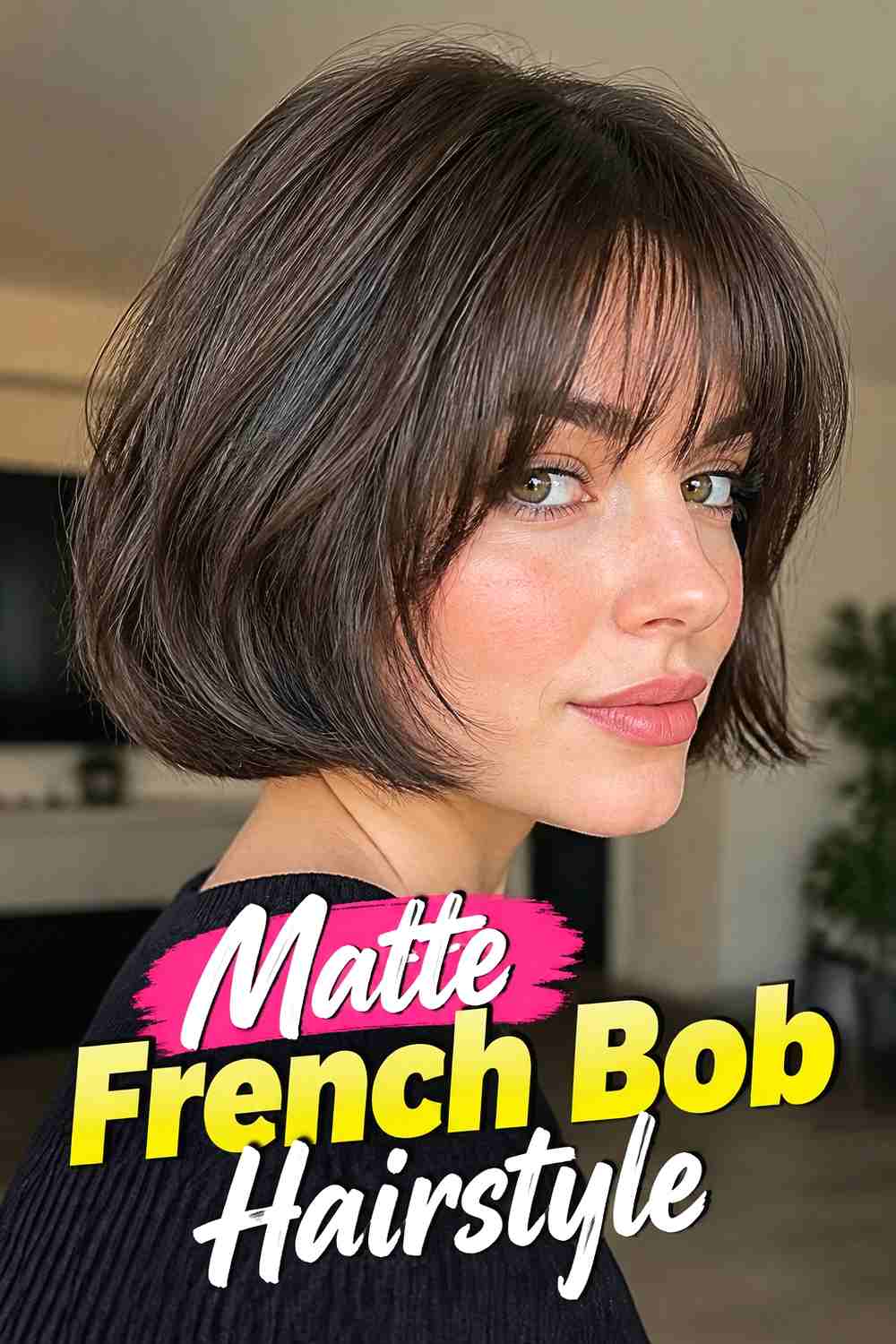 3. Matte French Bob Hairstyle