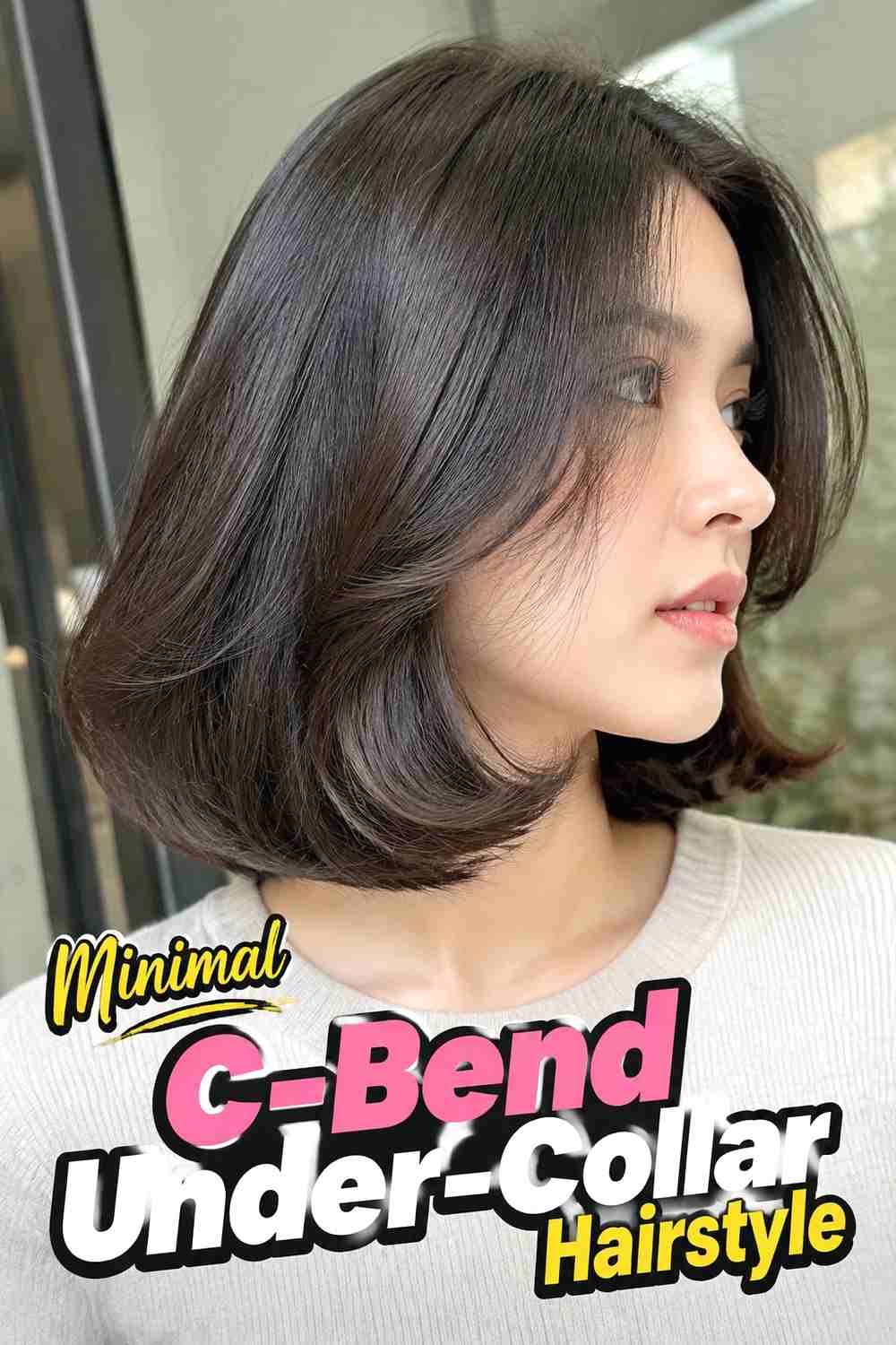 14. Minimal C Bend Under Collar Hairstyle
