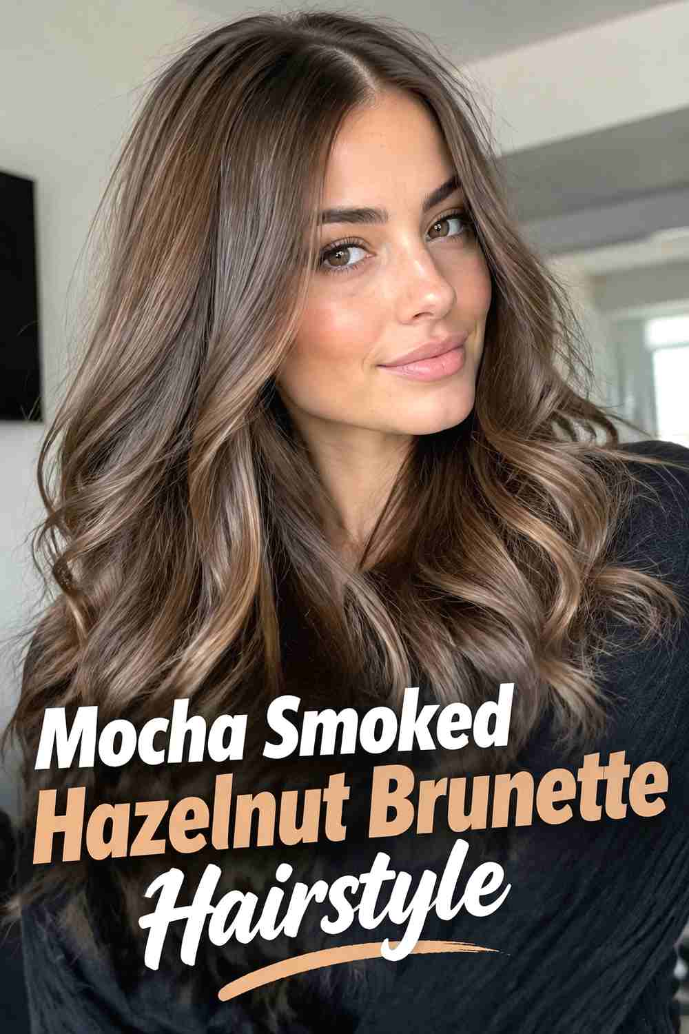 6. Mocha Smoked Hazelnut Brunette Hairstyle