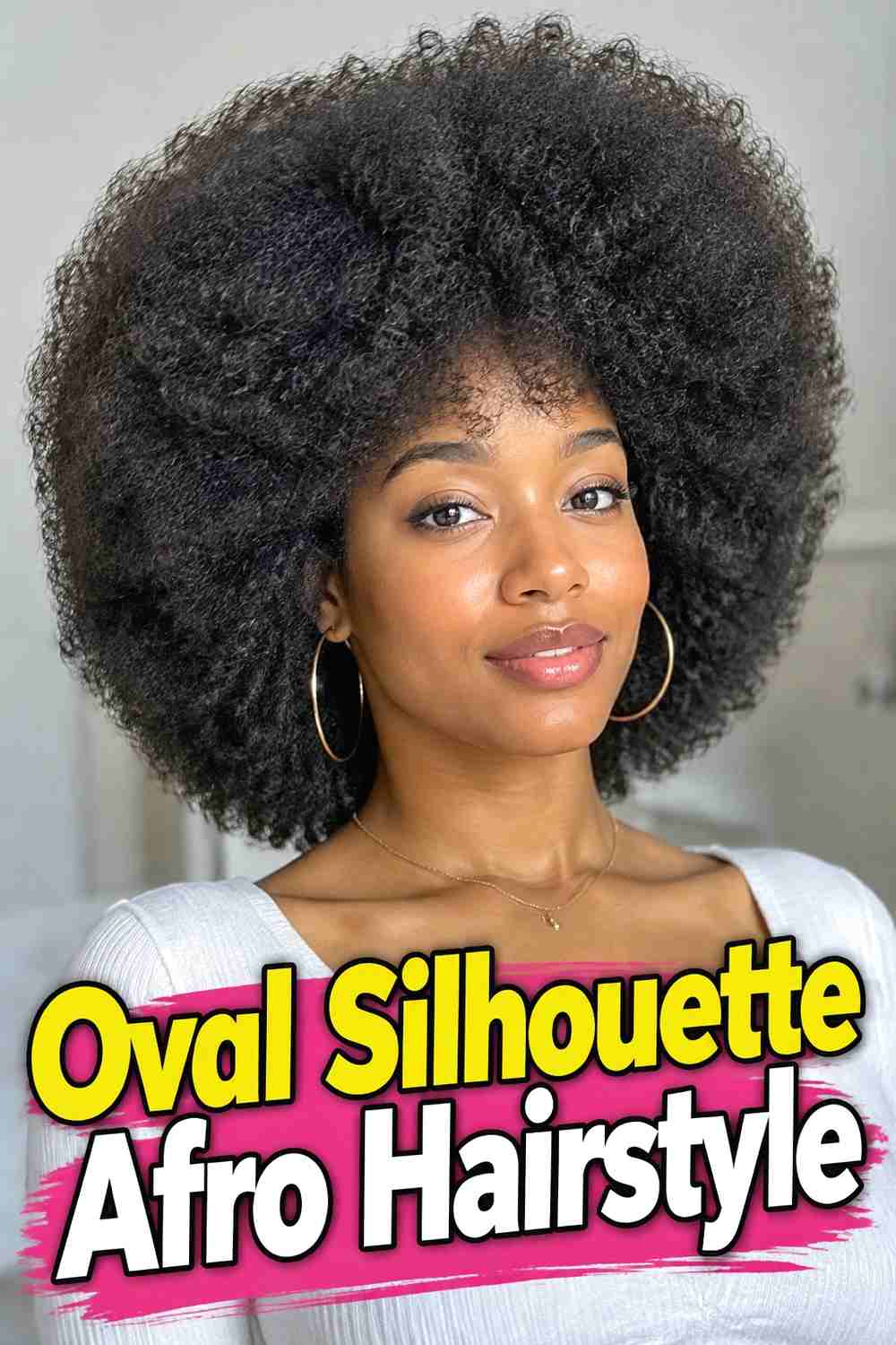 13. Oval Silhouette Afro Hairstyle