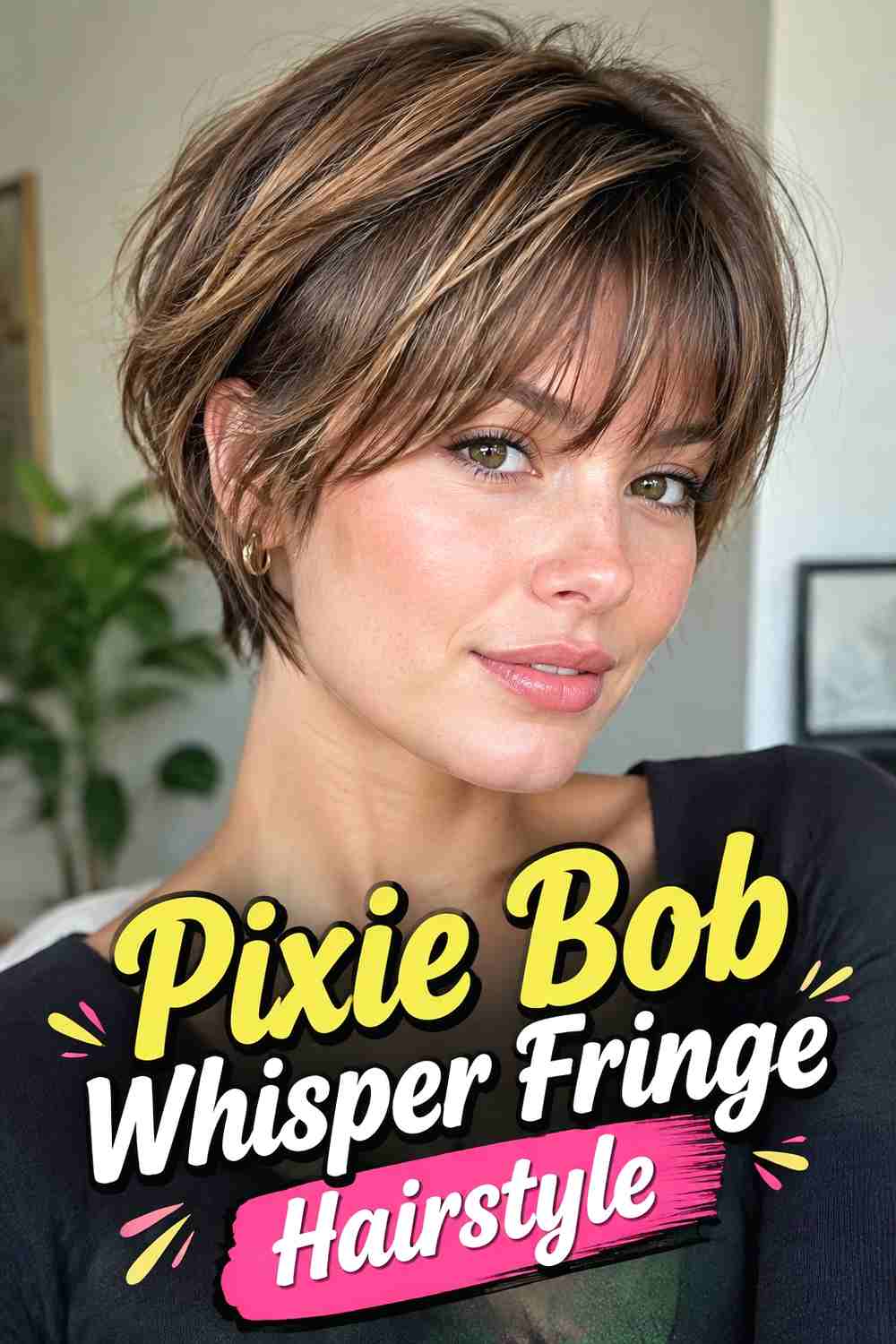 8. Pixie Bob Whisper Fringe Hairstyle