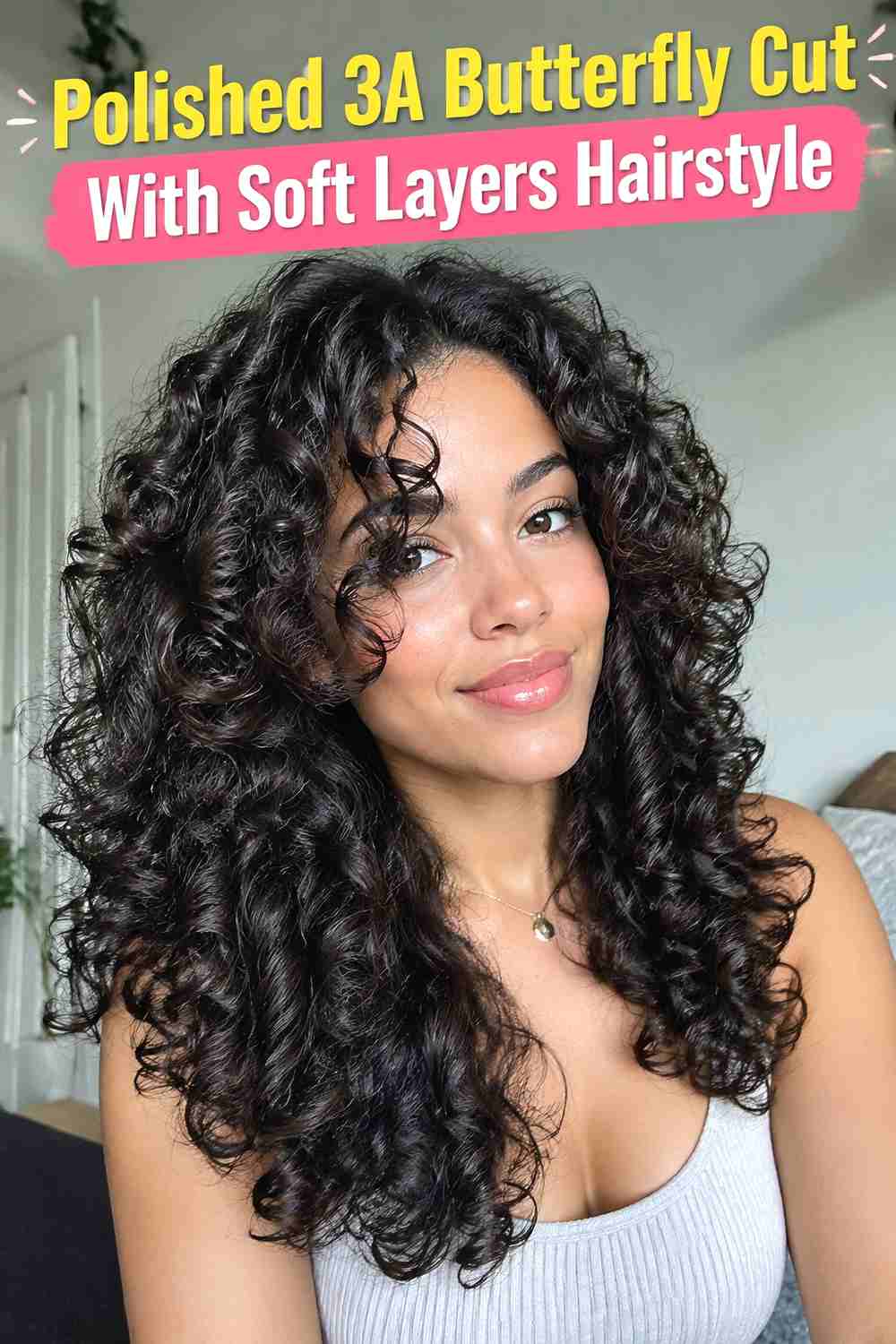 12. Polished 3a Butterfly Cut With Soft Layers Hairstyle