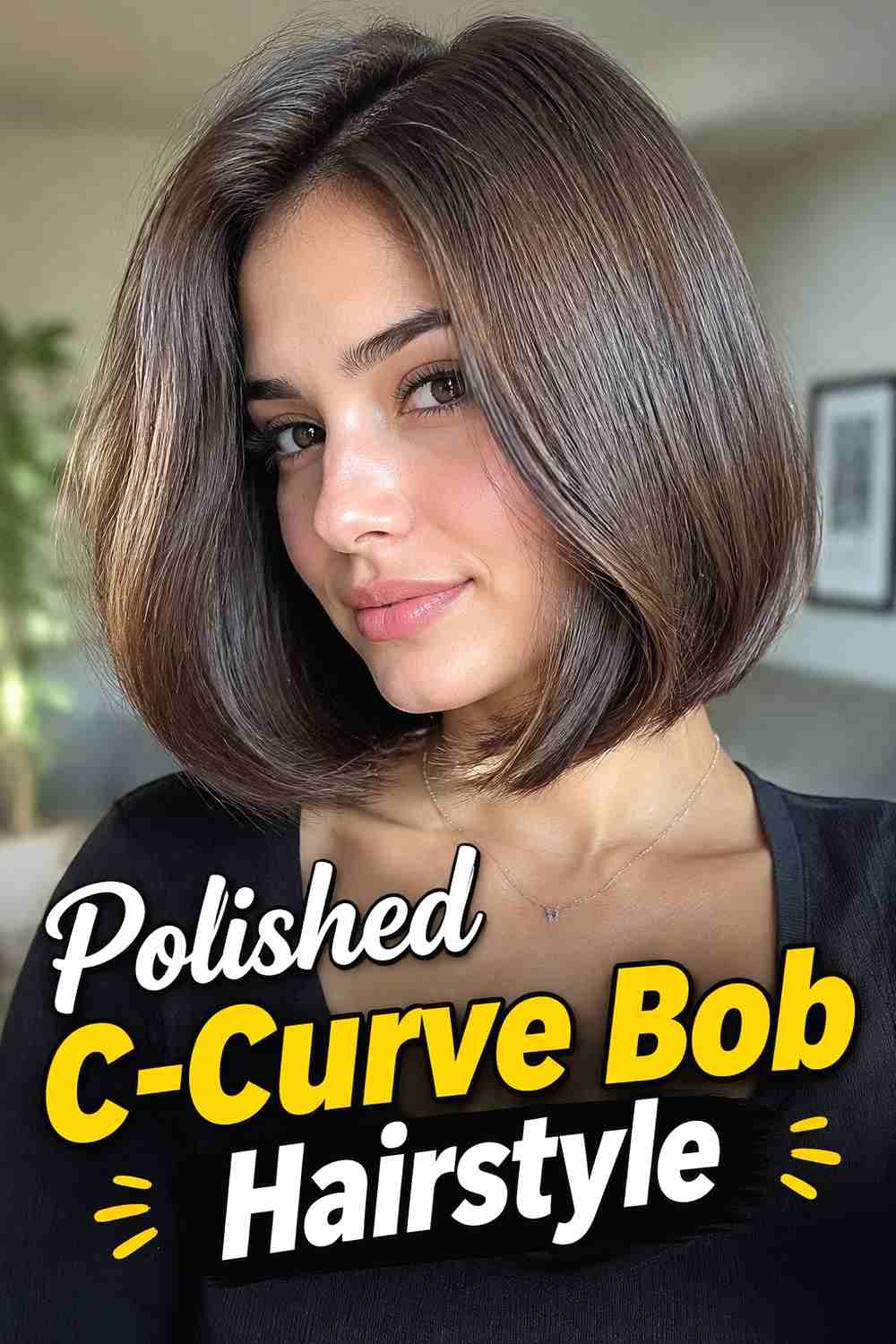 2. Polished C Curve Bob Hairstyle