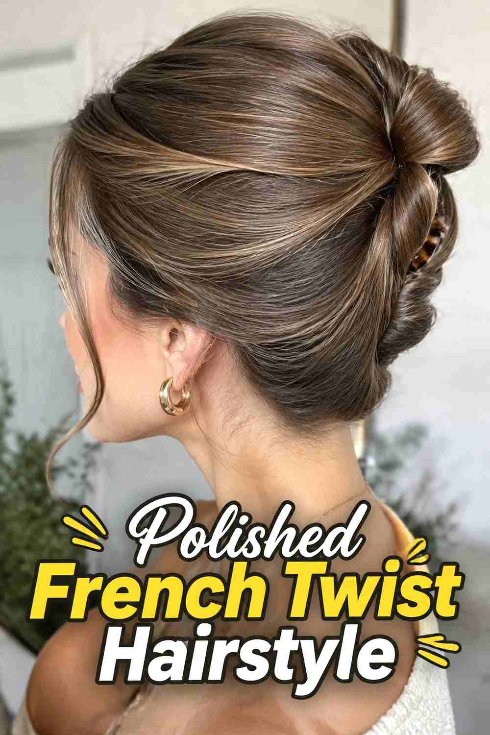 14. Polished French Twist Hairstyle