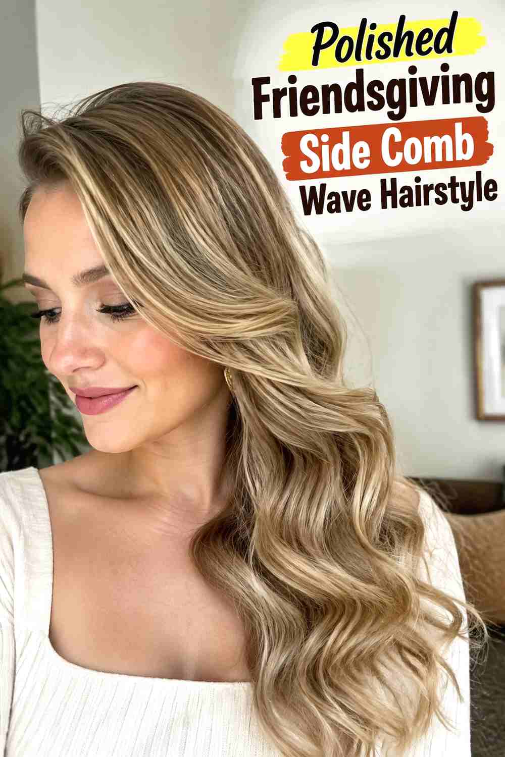 11. Polished Friendsgiving Side Comb Wave Hairstyle
