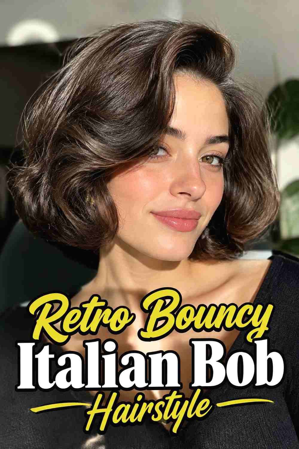 17. Retro Bouncy Italian Bob Hairstyle