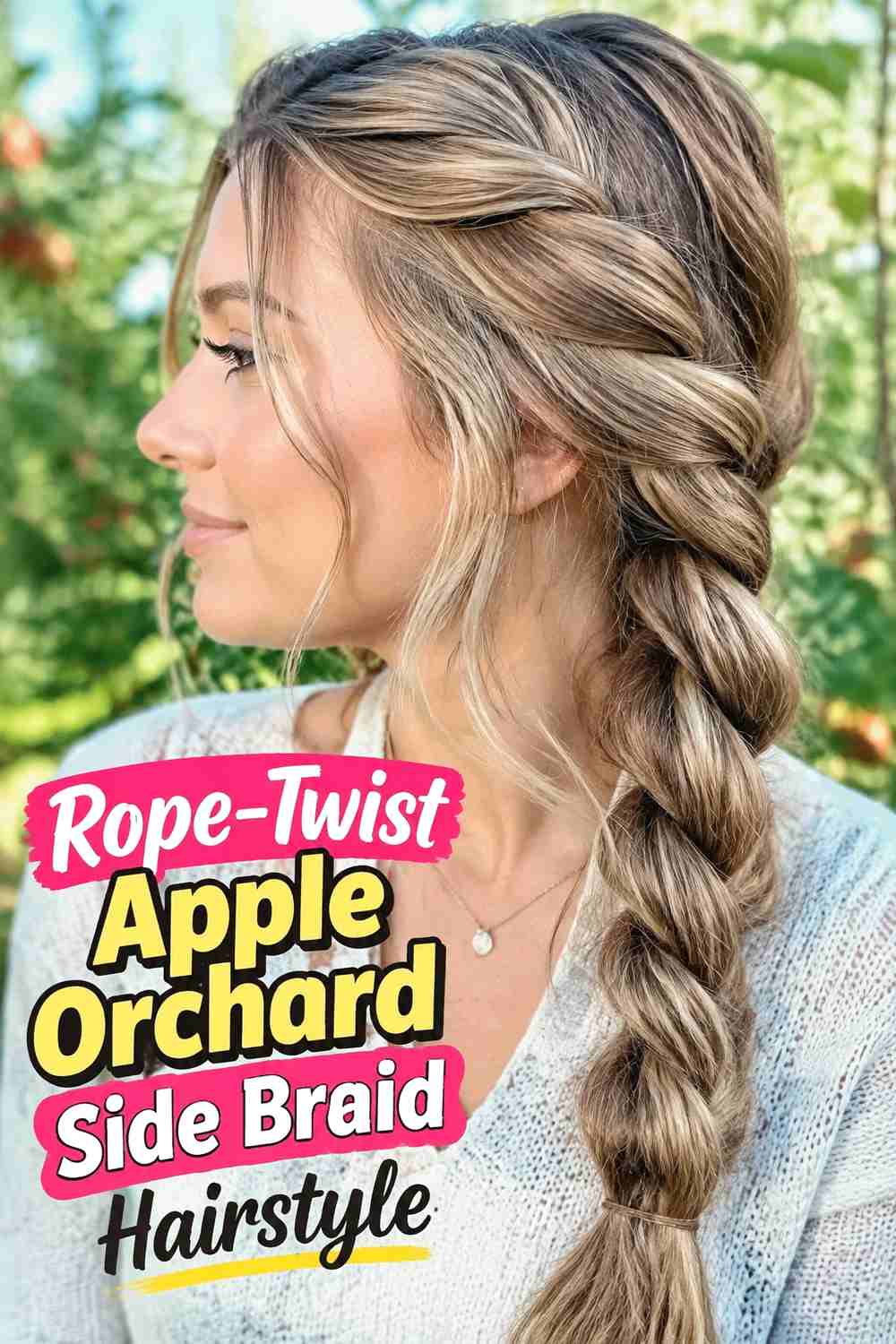 9. Rope Twist Apple Orchard Side Braid Hairstyle