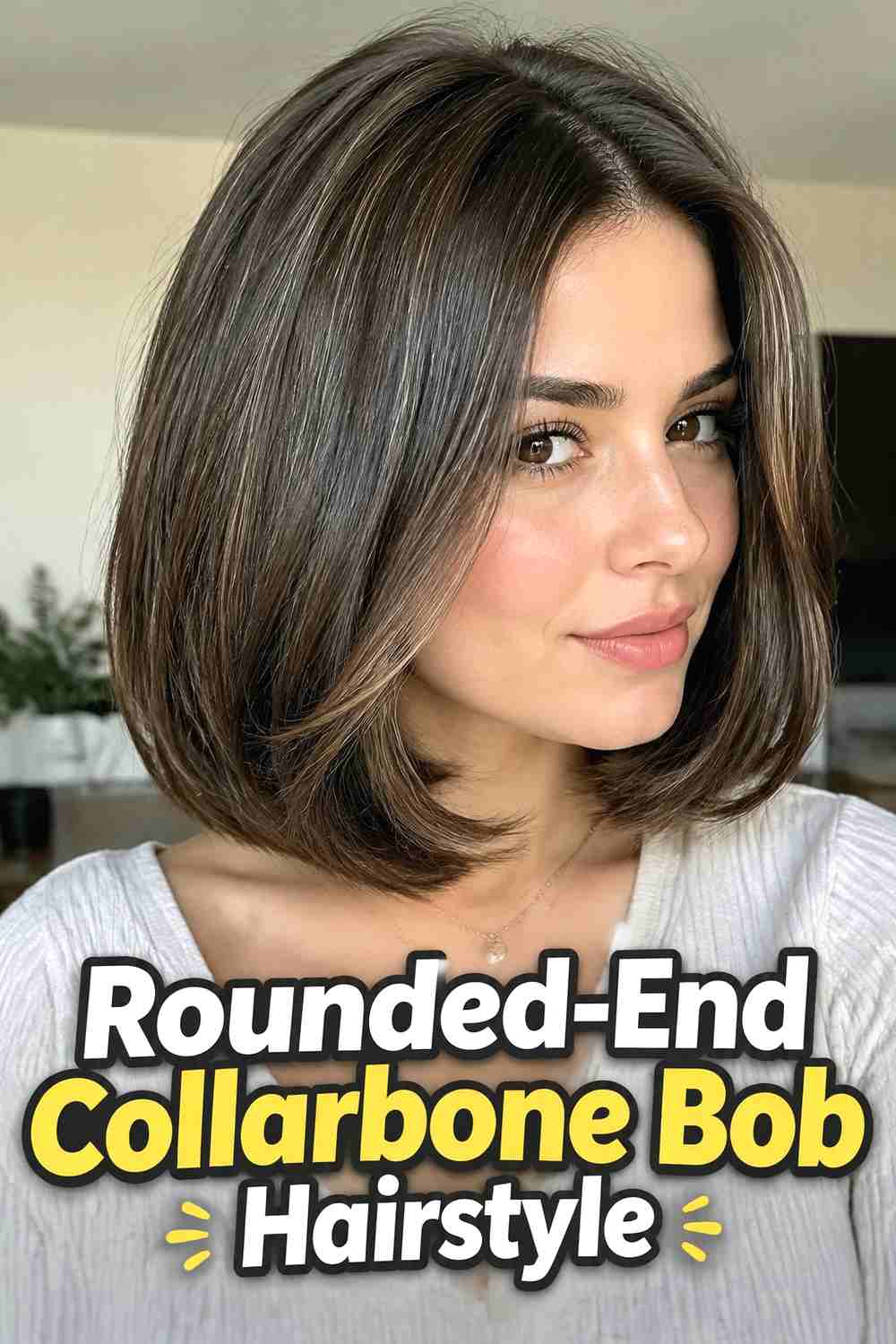 9. Rounded End Collarbone Bob Hairstyle