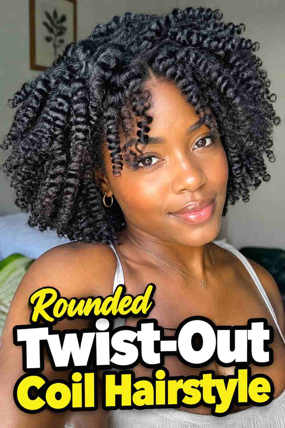 6. Rounded Twist Out Coil Hairstyle