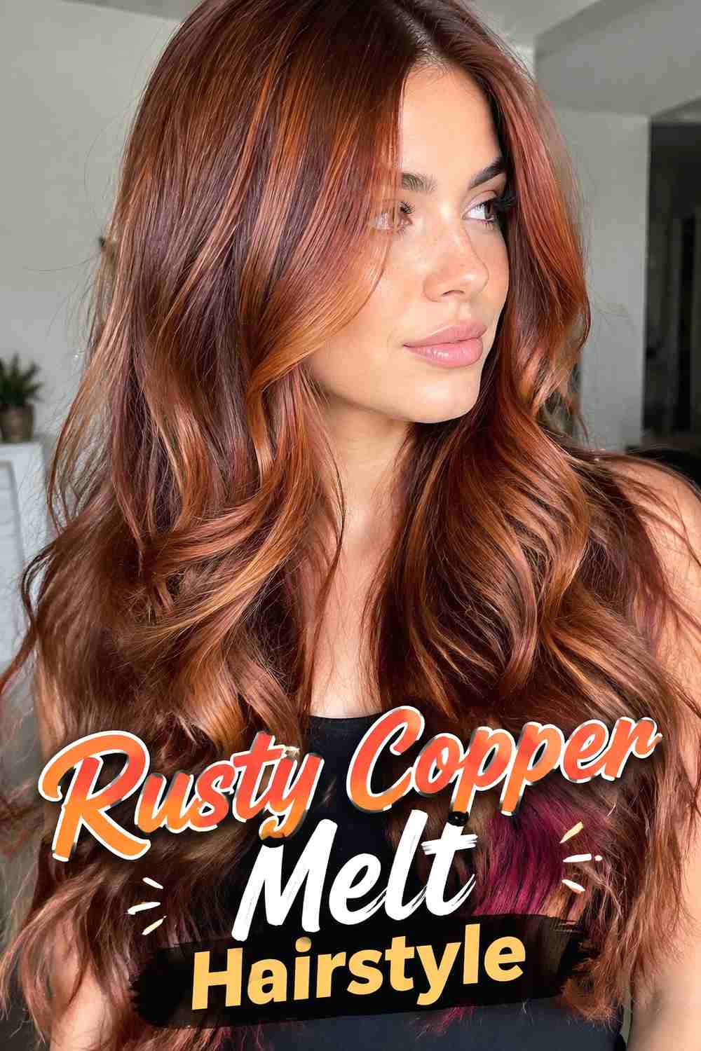 6. Rusty Copper Melt Hairstyle