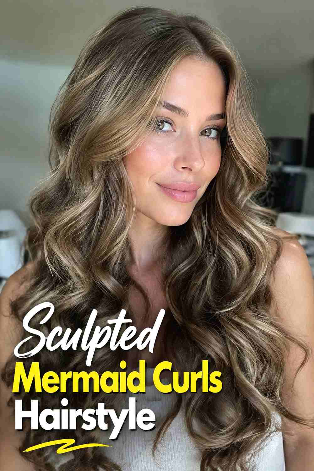 17. Sculpted Mermaid Curls Hairstyle
