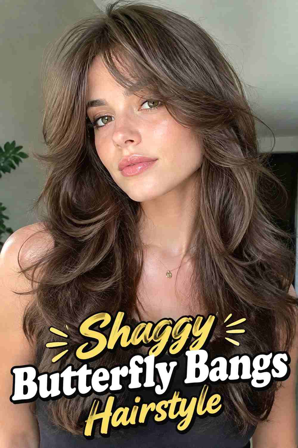 11. Shaggy Butterfly Bangs Hairstyle