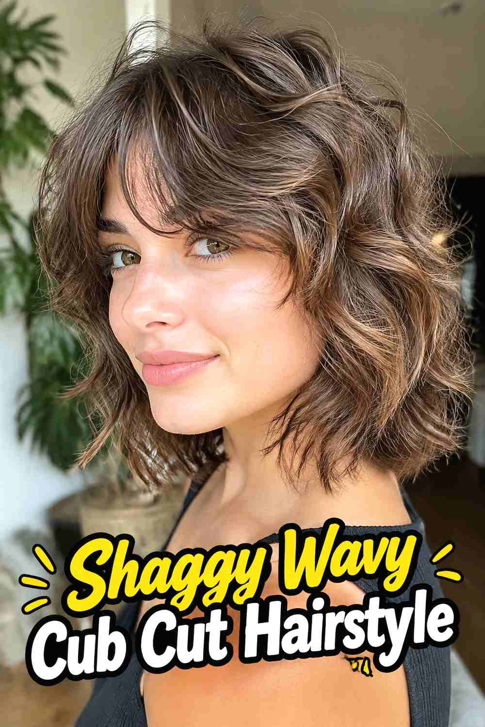 10. Shaggy Wavy Cub Cut Hairstyle