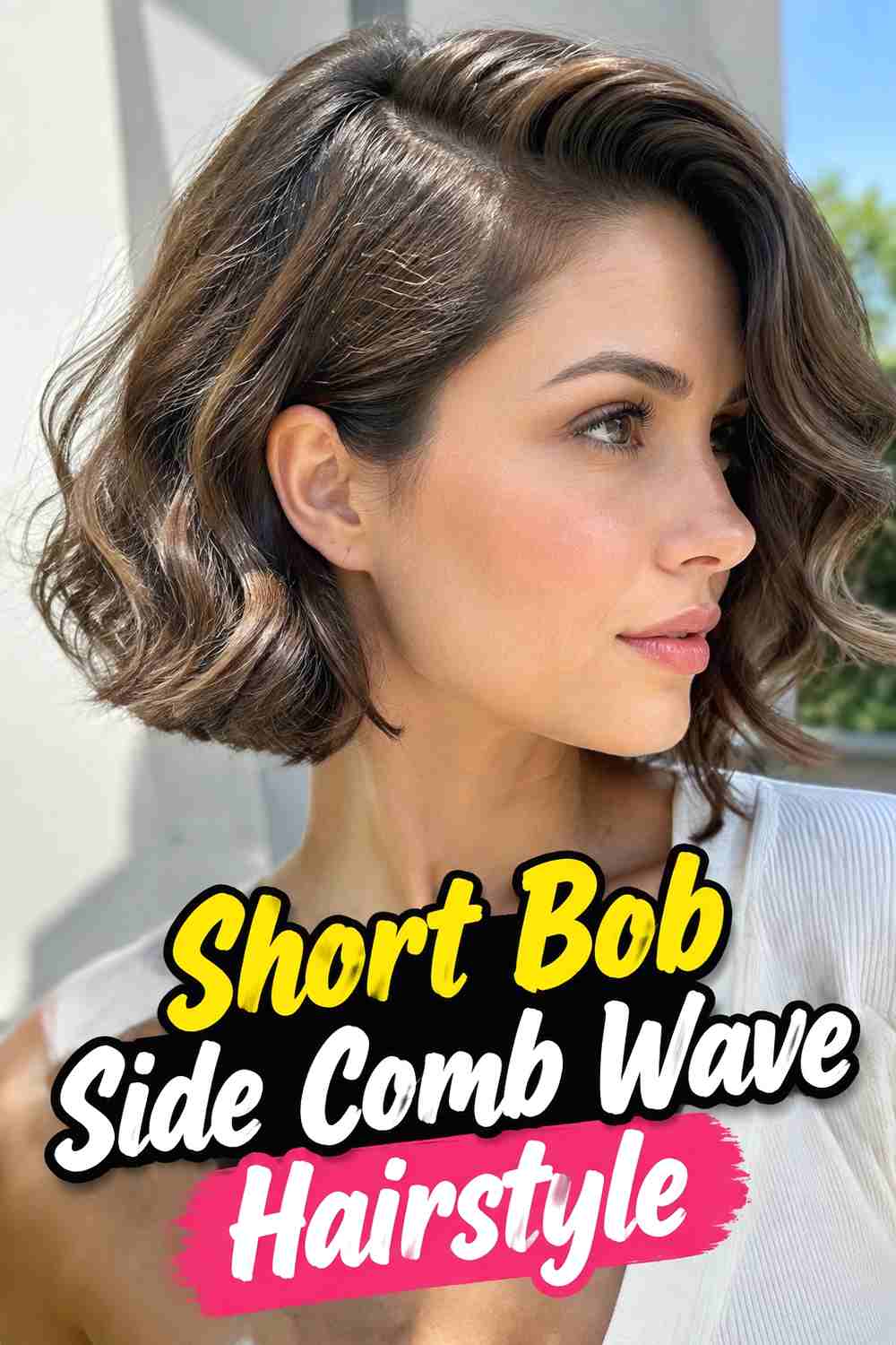 5. Short Bob Side Comb Wave Hairstyle